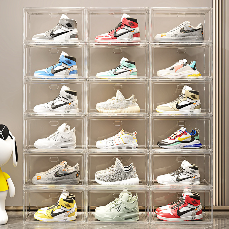Sneaker Case - Zestaw przezroczystych pudełek na buty: pyłoszczelne,